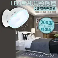 在飛比找樂天市場購物網優惠-台灣現貨 360ºLED無死角充電感應燈 櫥櫃燈 玄關燈 櫃