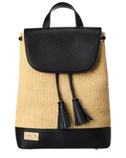 Surell Accessories Paper Straw Backpack
