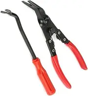 BLBMTCBCAG 2pcs Auto Fastener Removal Tool Car Door Panel Upholstery Engine Cover Fender Clips Repair Tools Installer Clip Plier Tools Sheet Metal Tools