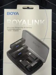 BOYA BOYALINK Wireless Lavalier Microphone System 2*Transmitter for Camera Phone