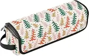 [sanluoli] 2 in 1 Hair Tools Organizer with Iron Mat Portable Hair Styling Tool Organizer Merry Christmas