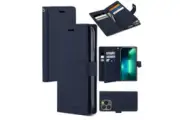 Mercury Goospery Mansoor Wallet Flip Case For Apple iPhone 15 Pro (6.1") - Navy