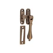 2310 Casement Fastener Teardrop Antique Brass W40xP30mm Drop 95mm