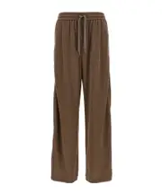 Brunello Cucinelli Straight Leg Drawstring Pants S,L,M brown