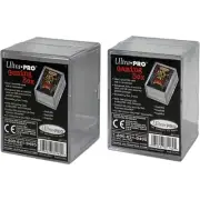 Ultra Pro 100+ Card 2 Piece Gaming Slide Box Holds Cards In Deck Protectors 2 Pk
