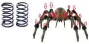 2x Replacement Leg Springs 8 ft Home Depot Giant Colossal Graveyard Spider