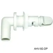 T-H Marine AHV92DP Aerator Spray Head 90° Fixed Flange w/Shut Off, 3/4", White