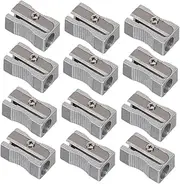 Totority Manual Pencil Sharpeners Metal Pencil Sharpeners Comfortable Touch Smooth Pencil Core