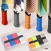 8Pcs Tennis Racket Grip Tape Anti Slip Overgrips Perforated Pickleball Grips Racket Soft Grip Tape Wrap Badminton Pickleball Paddle Handle Grip Wrap Table Tennis Racket Grip Tape Wrap