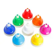 Baby Musical Instrument Bells for Children Percussion 8 Note Metal Hand