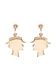 CHANEL Pre-Owned gold plated Mademoiselle drop earrings