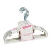 Simplify Kids 12 Pack Collar Saver Ultimate Hangers in White