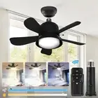 ASAHOM Socket Fan Light, Ceiling Fans with Lights and Remote, 1000 Lumens LED...