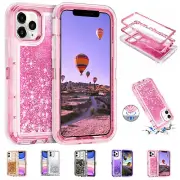 Shockproof Liquid Glitter Bling Case For iPhone 16 Plus 15 Pro 14 13 12 11