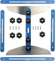 Stair Gauge Tool - Step Tread Template Tool - Multi-Functional 11-60 Inch Adjustable Folding Ruler, High Precision Layout Gadget for Risers, Shelves