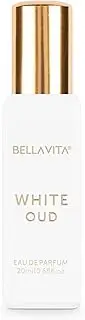 Bella Vita Organic White Oud Eau De Parfum For Men & Women | Soft Oudh Premium Fragrance with Orange, Fressia, Oudh, Tobacco & Musk | Long Lasting Fragrance Unisex, 20 ML