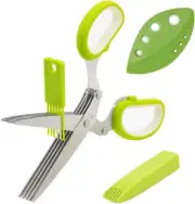 Herb Scissors, Multipurpose Kitchen Shears 5 Stainless Steel Blade with Safet...