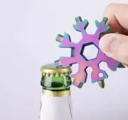 MultiTool Snowflake Screwdriver Gift 3pk. Novelty Christmas 18 In 1 Dad Unique