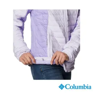 【Columbia 哥倫比亞 官方旗艦】女款-Silver Falls™立領中層外套-紫色(UWR82170PL / 2023年春夏)