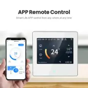 Smart WiFi Thermostat with Celsius/Fahrenheit LED Touch Screen Work with Alexa