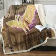 Fiction Artwork White Owl Throw Blanket