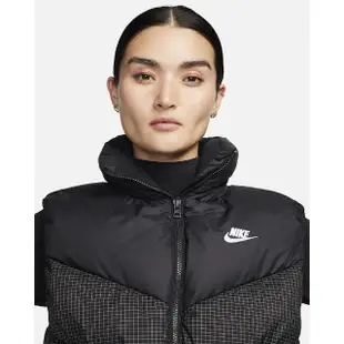 【NIKE 耐吉】羽絨背心 保暖 寬鬆 長版 休閒 AS W NSW TF DWNFL NK WPFR VEST 女款 黑(FN0031010)