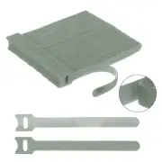 100Pcs Reusable 6 Inches Hook and Loop Cable Ties for Office, Home(Gray)