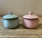 Hong Kong Disneyland Mickey & Minnie Mini Ceramic Casserole Set