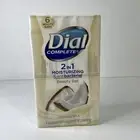 6 Dial Coconut Milk Soap Bars 2 in 1 Moisturizing & Antibacterial 3.8 oz Retired