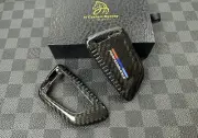 Genuine Carbon Fiber Keyring Key Fob Cover For BMW M Performance Custom Made