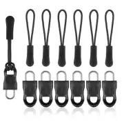 12pcs Universal Paracord Zipper Pull, Removable Zipper Pull Tab, Broken Zippe...