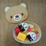 【9成新】日本 TOYROYAL 樂雅 小熊雙層便當盒 野餐便當 扮家家酒 玩具