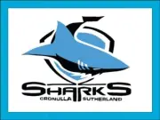 Cronulla Sharks Rugby Edible Cake Toppers Icing Cake Sports Decoration (3 Sizes)