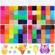 52000 Pcs Fuse Beads 96 Colors 2.6 mm Tiny Mini Fuse Beading Melty Beads with...
