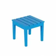 WESTIN OUTDOOR Side Table 17.7" Mildew Resistant Square Plastic Pacific Blue