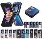 For Samsung Galaxy Z Flip6 Flip5 Flip4 Flip3 Slim PU Leather Shockproof Case