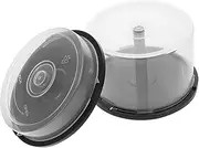 2pcs Cd Storage Bin Portable Hard Plastic Cd Case Clear DVD Cases Bucket Storage Rack Sanding Disc Organizer Blank DVD Discs Disco Boxes Bucket Empty Plastic