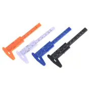 1pc Mini sliding vernier caliper plastic measure ruler gauge double scale 80SEAU