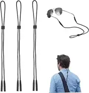 [FOTOEVFC] Adjustable Eyewear Retainer Glasses Straps, 3Pcs Adjustable Glasses Straps,Eyewear String Lanyard Retainer Sunglasses Straps Eyeglasses Strap,Adjustable Eyeglasses Strap Holder Glasses Strap for Sport