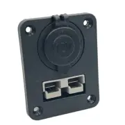 50 Amp Anderson Plug & CIG Accessory Cigarette Socket Flush Mount Face Plate