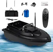 Fishing Bait Boat, Put Hook Boat, Bait Sender Put, 600M Remote Control Distance with One-Click Cruise, 2Kg Loading Hopper, Long Range Signal Gain, USB Car Charger and Portable Handbag