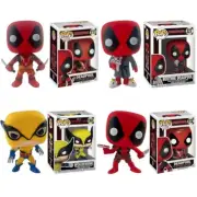 Marvel Q Version Wolverine 05# & Deadpool 20 Vinyl Figure Set 10cm - Collectible