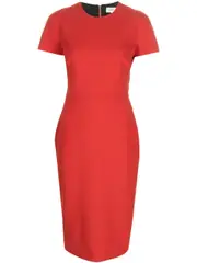 [Victoria Beckham] crepe shift dress 14 Red