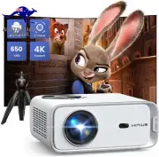 【Neflix Built-In Android Tv】Projector with E-Focus/Auto Keystone, 22000 Lumen Po