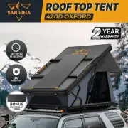San Hima Kalbarri X Rooftop Tent Hardshell With Ladder 4x4 + 120W Solar Panel