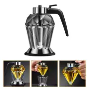 Oil Drain Pan Cooking Container with Strainer Can Manual Press Bottle