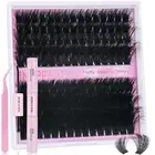 Lash Clusters Kit 150D+200D Fluffy Lash Clusters Eyelash Extension Kit 12-20Mm I