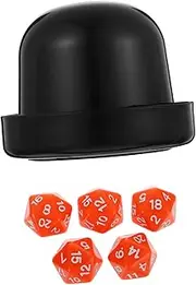 Gogogmee 1 Set Game Dice Sided Dice Props with Holder Fun Party for Family Friends for Creative Games Laughter at Gatherings