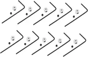 [STOBOK] 6 Sets Metal Pin Keepers Cord Straps Clasp Locking Pin Keeper Lapel Pins Securer Lapel Pin Backs Locking Pin Backs for Lapel Pin Badge Keepers Pin Locks Spanner Back Cover Bike