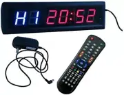 BESTLED Interval Timer Stopwatch Wall Clock W/Ir Remote Control(14"X4"X1.5")